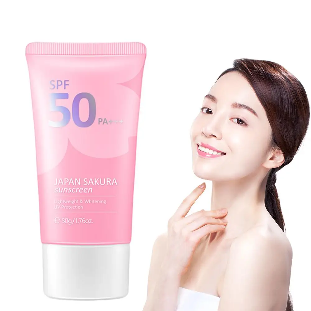 

50g Whitening Cream Sunscreen Protector Facial Solar Sun Blocker Spf50 Isolation Lotion Cream Bleaching Moisturizer