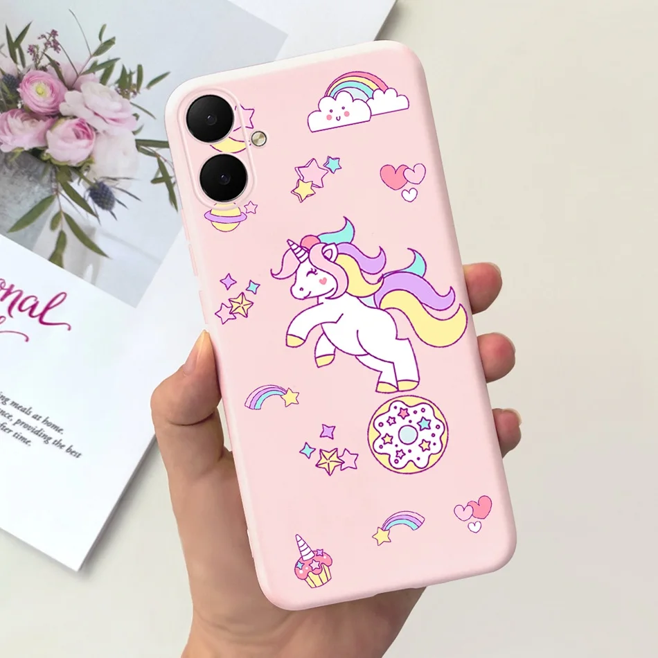 Cute Cartoon Candy Color Soft Silicone TPU Back Cover Phone Case