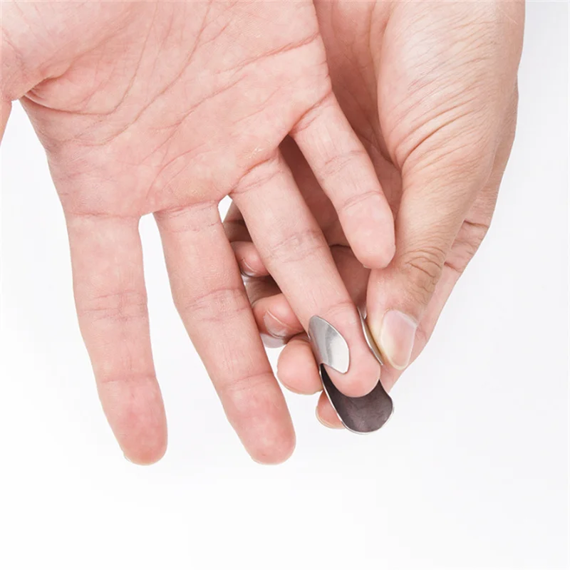 4pcs Stainless Steel Finger Guard Finger Hand Cut Hand Protector Vegetable Cutting Protecter Gadgets Kitchen Accessories