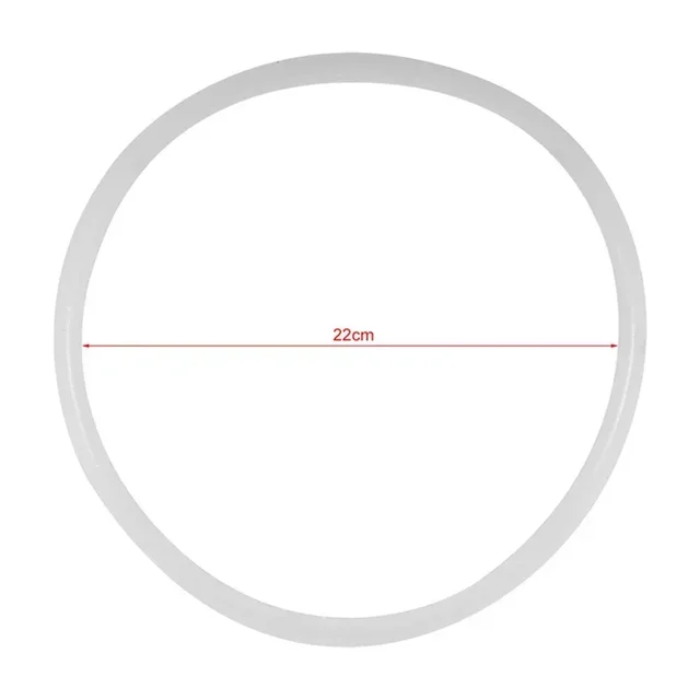 1pc 18-32cm Silicone Home Pressure Cooker Sealing Ring Rubber Clear Replacement White Gasket Circle Accessories 4