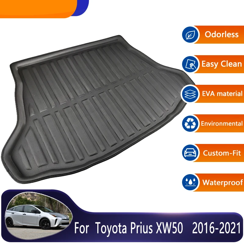 

Car Rear Trunk Mat For Toyota Prius XW50 2016~2021 Car Anti-slip Storage Pad Trunk Mats Floor Pads Accessories 3D EVA Material