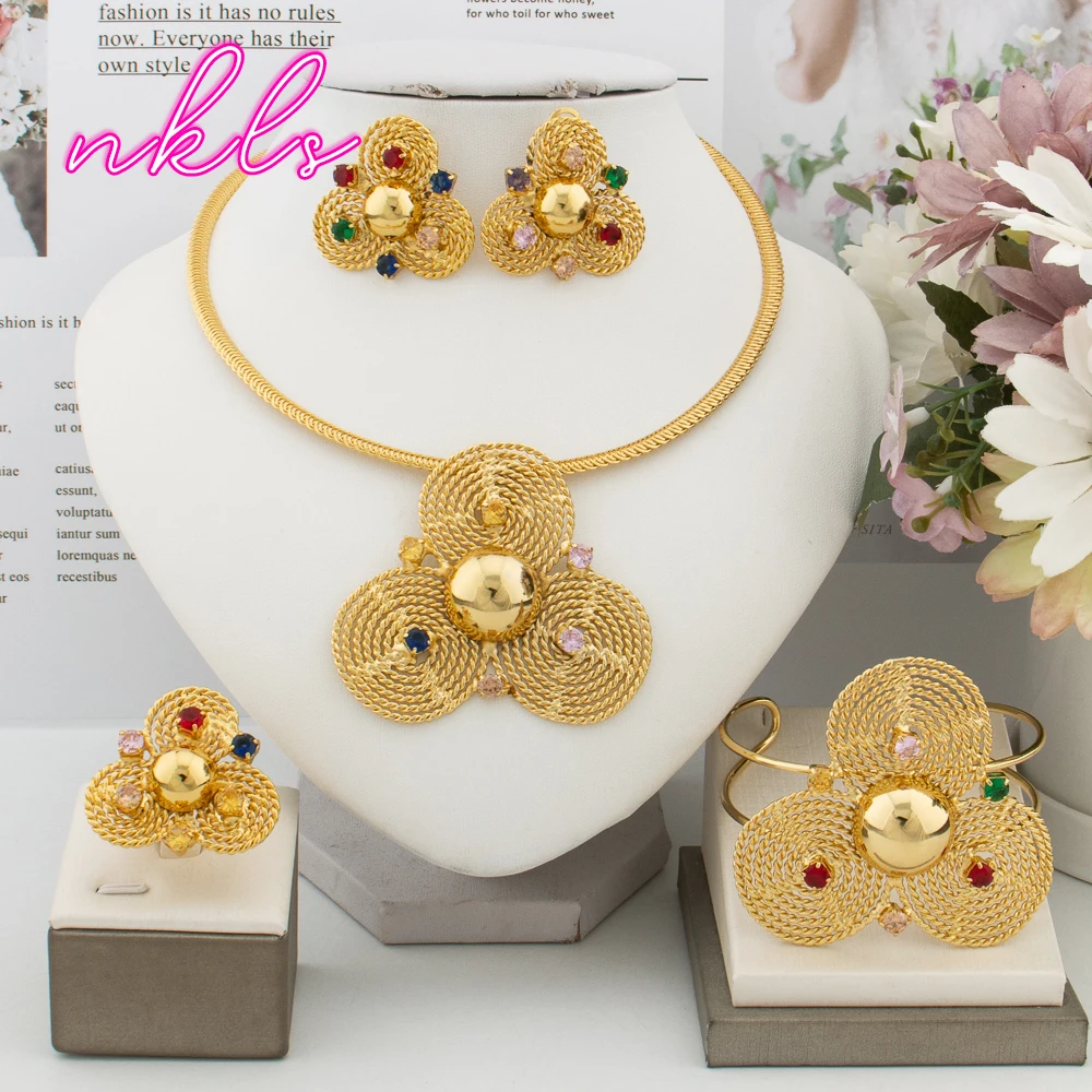 ANATTASOUL 3D Simulated Strawberry Jewelry Set - Necklace, Earrings, Bracelet & Rings For Women