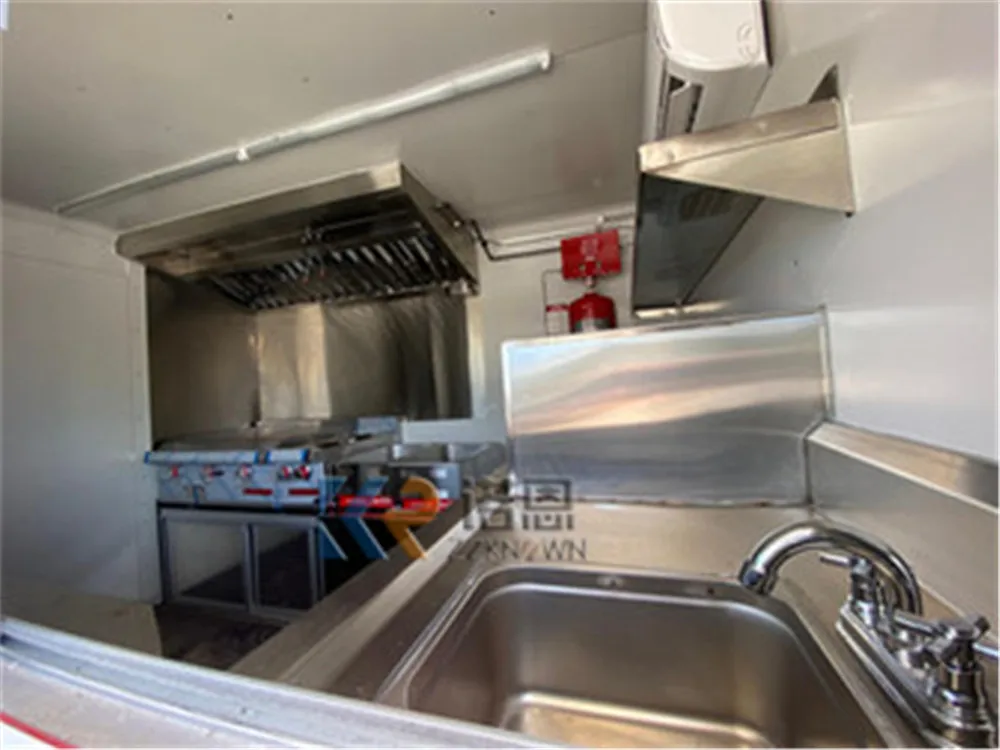 Customized Mobile Food Truck Factory Price Food Vending Trailer for Sale Breakfast Coffee Ice Cream Cart