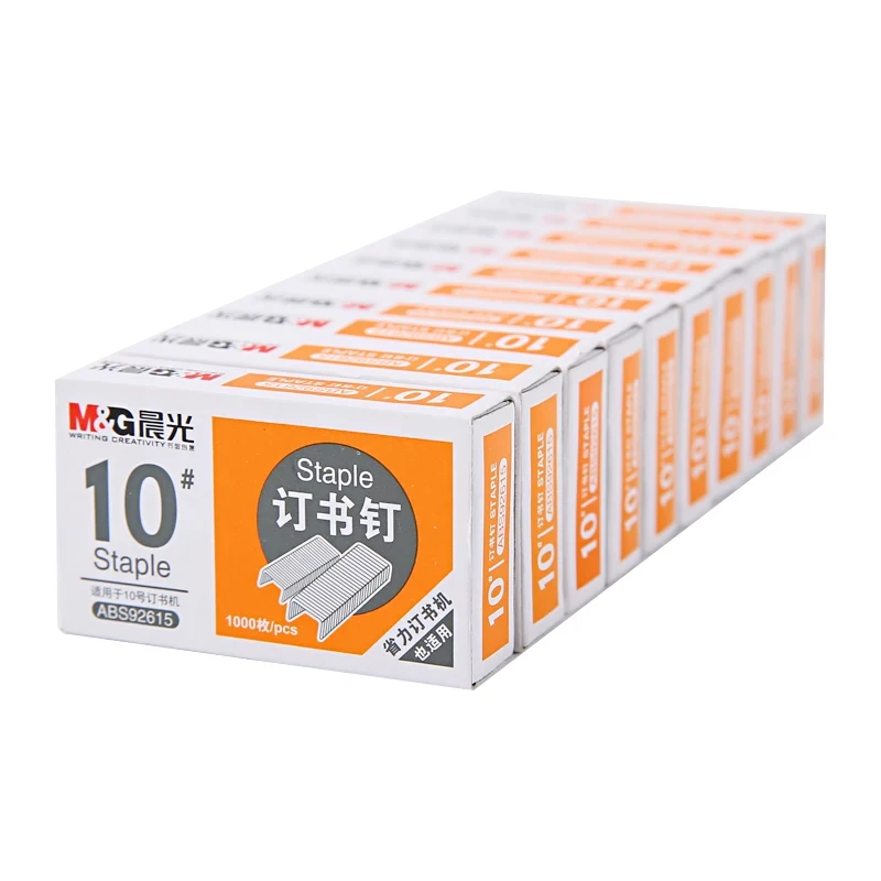 stapler pin 1boxes 1000pcs/box stainless steel staples nail No.10 for office school