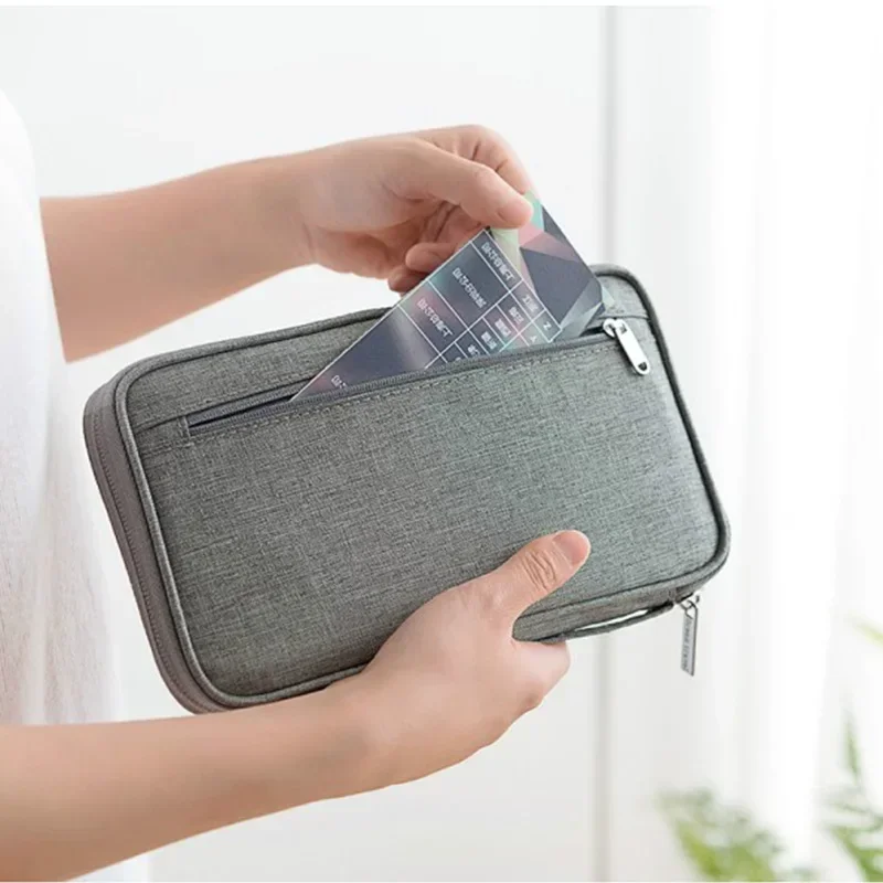 Wasserdichte Familien-Dokumentenorganizer-Tasche, Multifunktionale Passhülle für Männer und Frauen, Essentielle Reisezubehör-Tasche – Detail 5