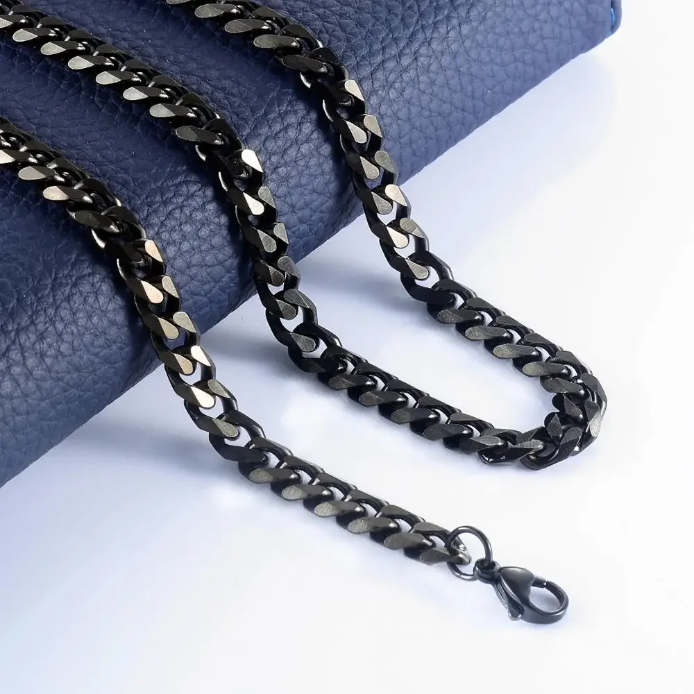 Cuban Necklace Men Stainless Steel Fashion Customizable Jewelry