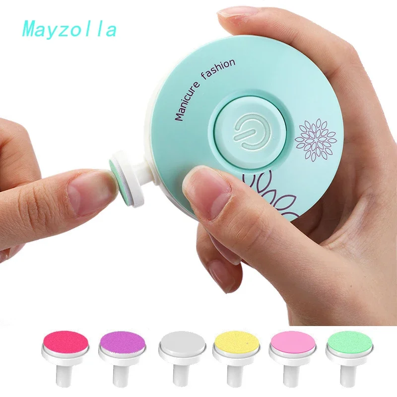 Electric Baby Nail Trimmer Kid Nail Polisher Tool Infant Manicure Scissors Baby Hygiene Kit Clipper Cutter For Newborn