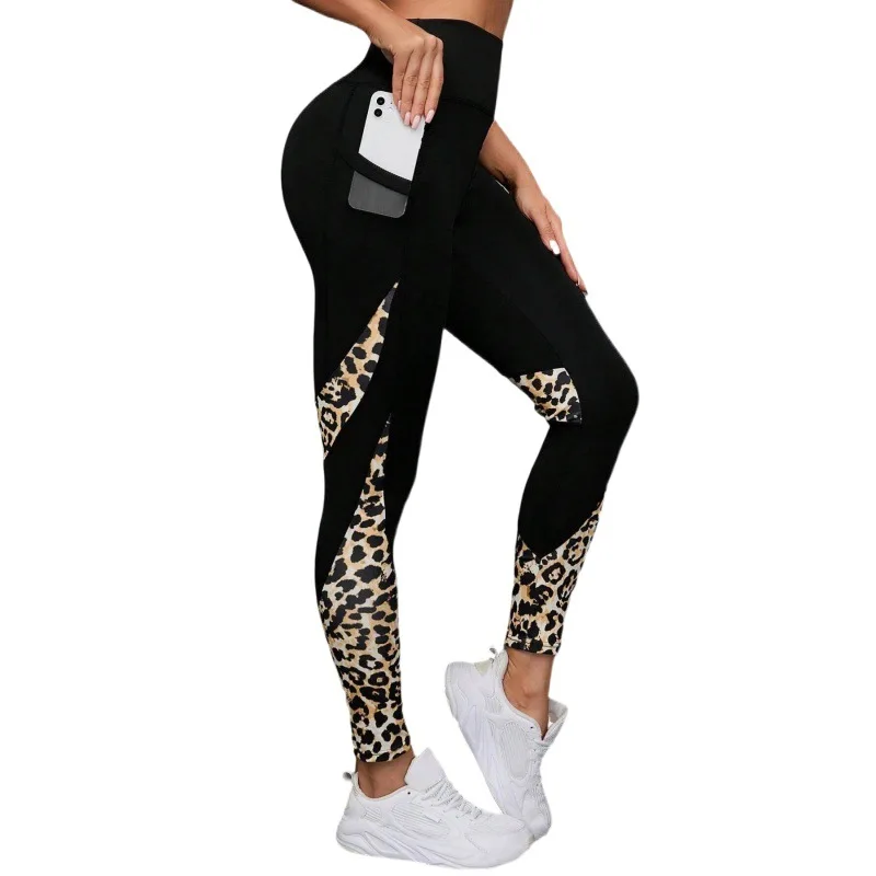 Women Printed Yoga Leggings Leopard Splicing Together Leggings High Waist Butt Lift Fashion Fitness Running with Pocket Legging Best Sellers In Women's Clothing Women Printed Yoga Leggings Leopard Splicing Together Leggings High Waist Butt Lift Fashion Fitness Running with Pocket Legging Best Sellers In Women's Clothing