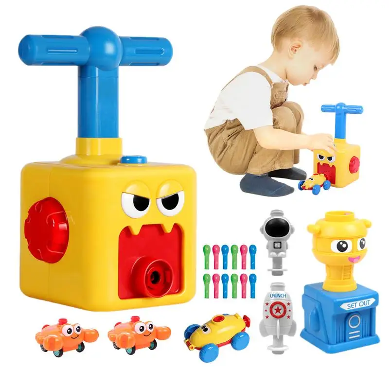 

Balloon Powered Car Fun Pump Car Racers Power Toy Portable Science Intelligence Education Toy For Kids Children Girls Boys