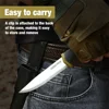 SWISS TECH Fixed Blade Knife Survival Knife with Sheath Knife Tactical Military Hunting Knife Strong Single Edge Great 3
