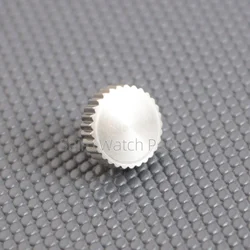 Enhanced Stainless Steel Watch Crown Accessories for Case and Movement Integration (Silver)