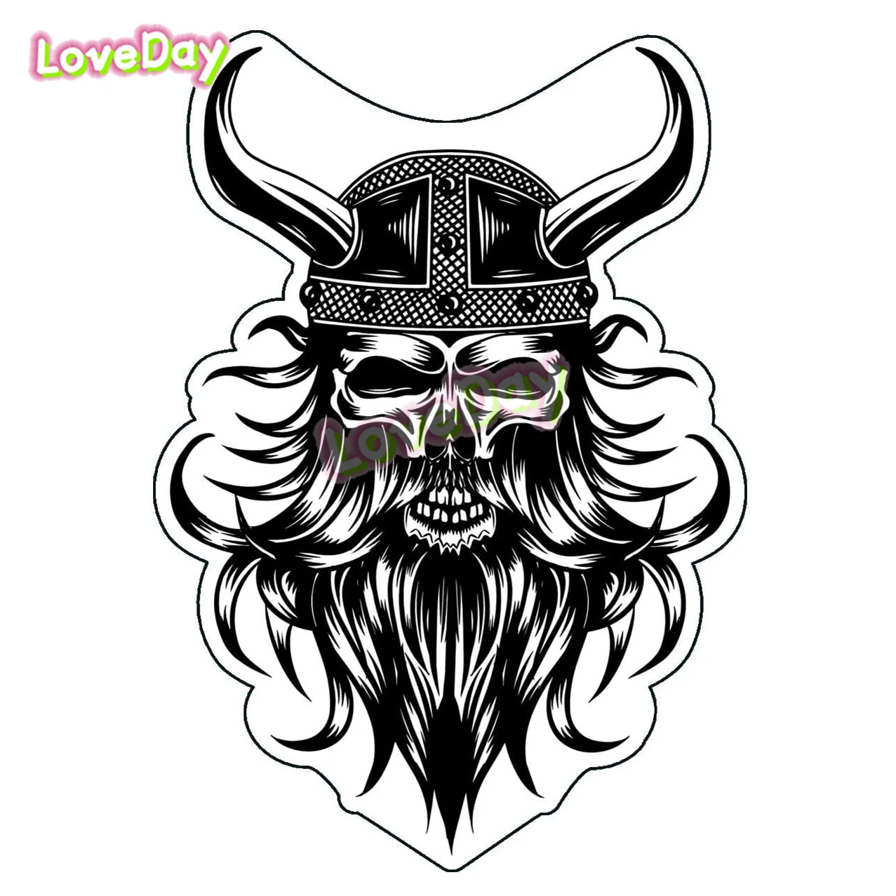 

Viking Skull Decal Norwegian Warrior Bumper Decal Vinyl Car Stickers