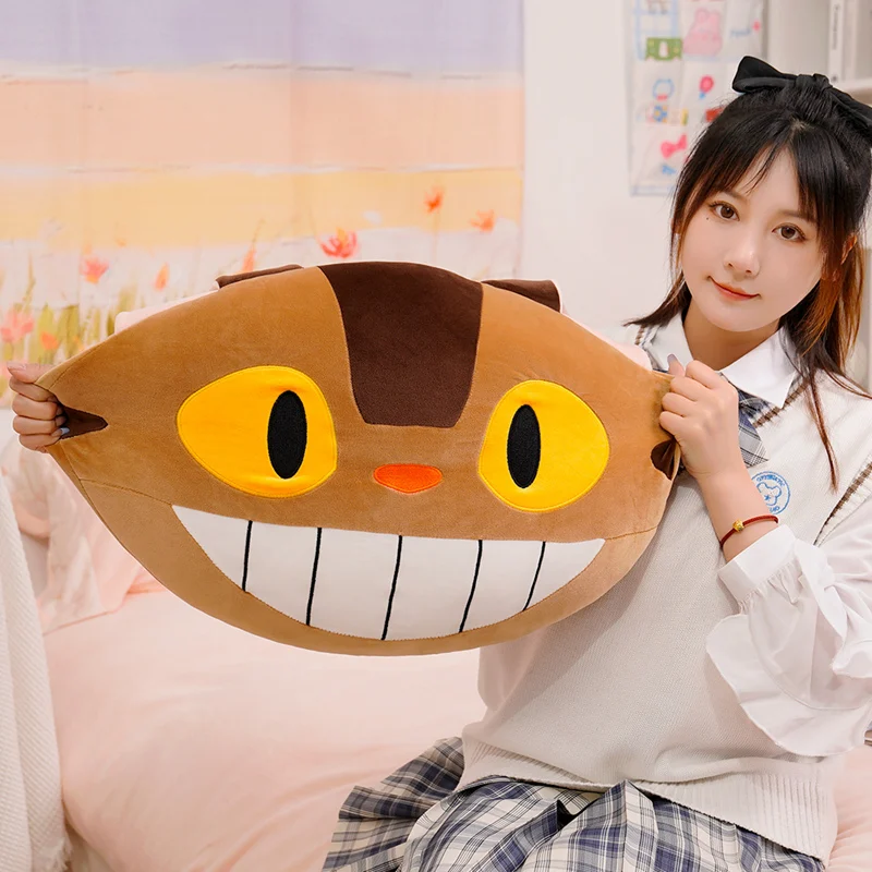 Studio Ghibli Pillow Cushion 3 Styles: Totoro, Jiji Cat, Cat Bus