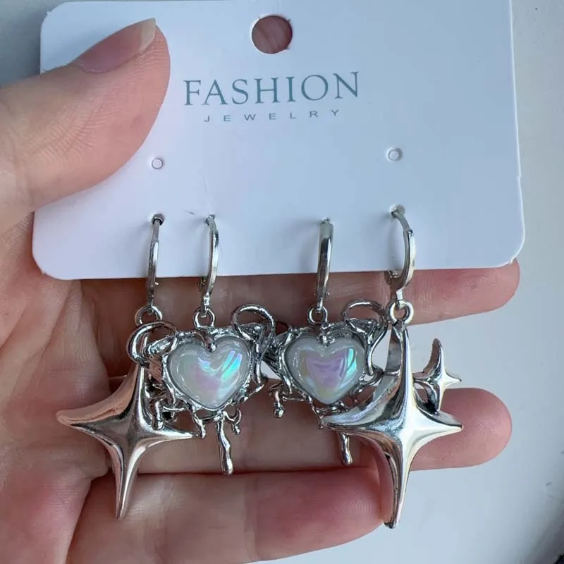 Orecchini A Stella In Argento 925 Con Opale - Gioielli Donna CUOKA MIRACLE, Piccoli E Brillanti