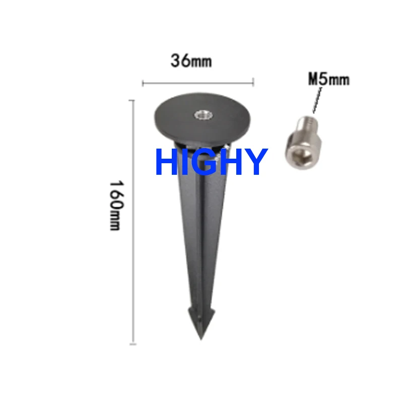 2/5PCS Outdoor LED lawn lamp flood light spike LED lawn light road studs