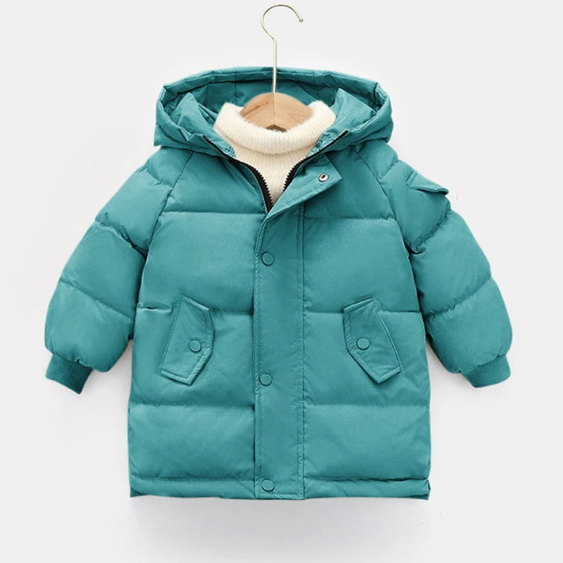 

Winter Coats For Kids Thick Long Jackets Boys Girls Coat Warm Outerwear Down Cotton Hooded Coat Snowsuit Overcoat 2 4 6 8 10 Y