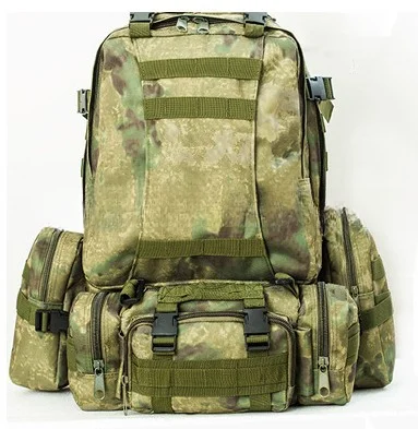 Duurzame 55L camouflage bergbeklimmerstas voor heren en dames, outdoor rugzak met hoge capaciteit, combinatierugzak, wandel- en fietstas_voghion.com