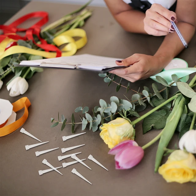 50Db Virágszárok Csőtartó Műanyag Friss Tartó Növényi Táplálkozási Cső Víztároló Konténer Virágcsomagoló Kellékek - Image 3