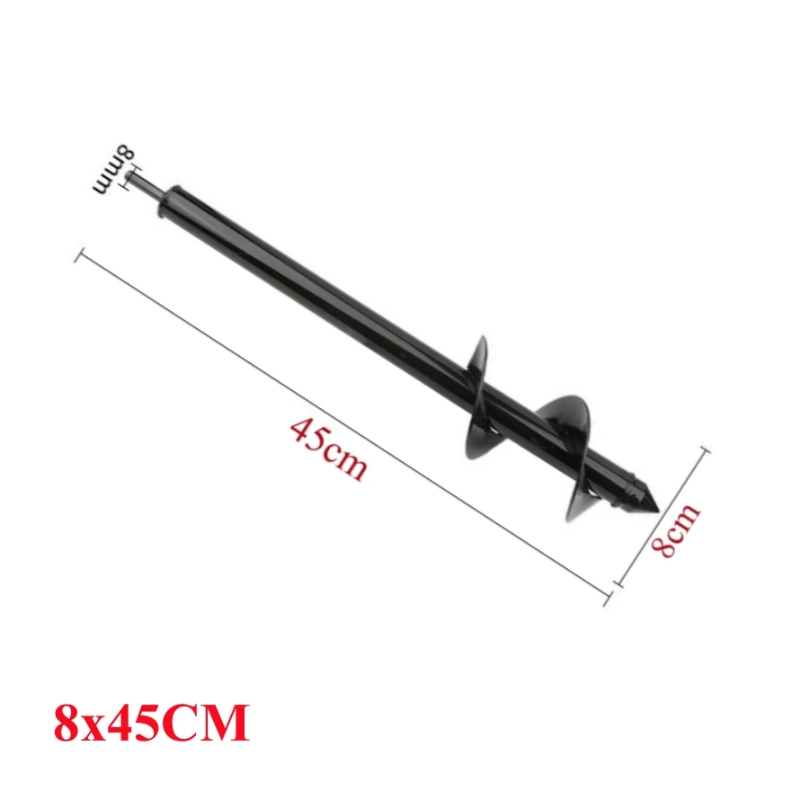 Versatile DIY Carbon Steel Garden Auger and Planting Drill Bit