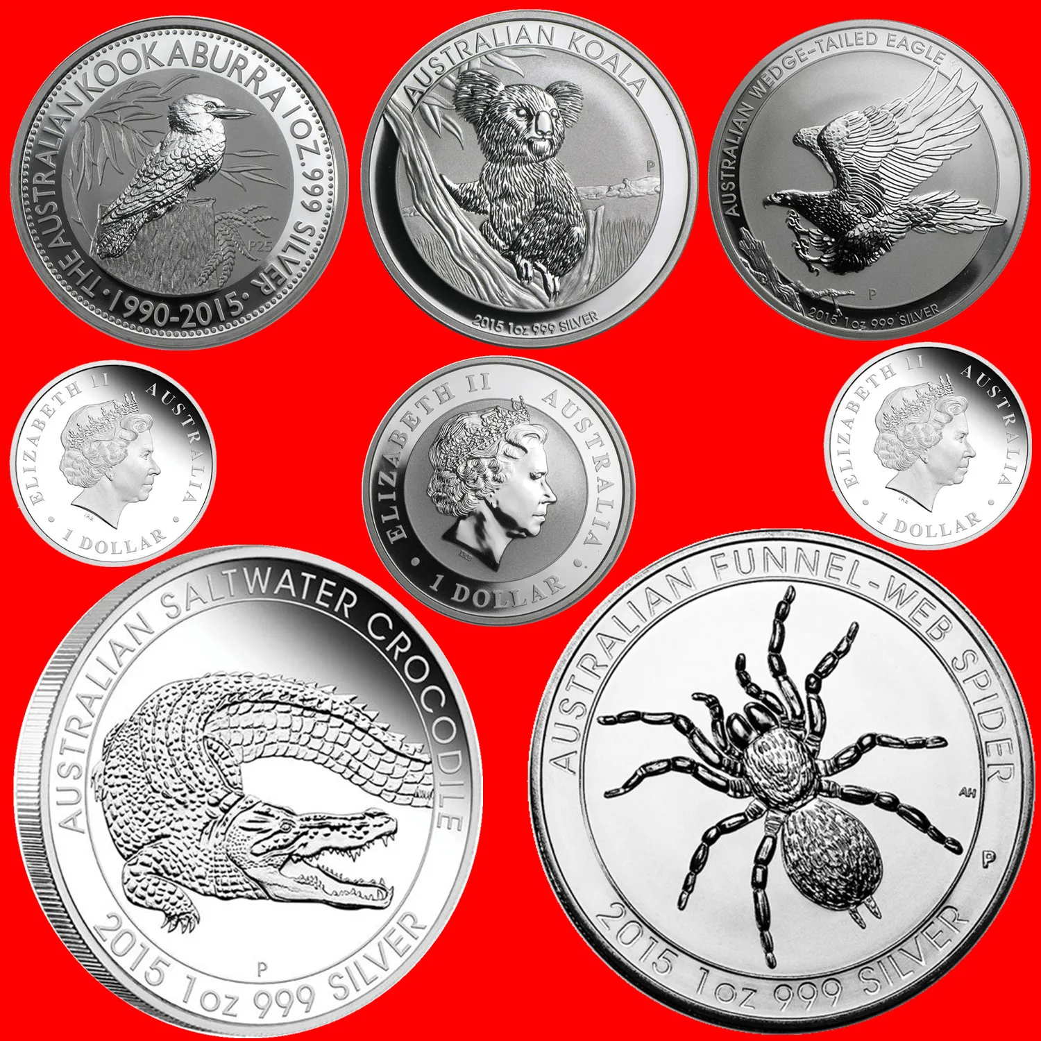 1 oz 2015 Australia Silver Coin High Quality Gift Crafts