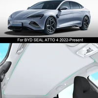For BYD SEAL ATTO 4 2022-2025 Upgrade Nano Ice Cloth Buckle Sun Shades Roof Sunshade Sunscreen Heat Insulation Sunroof Accessory 1