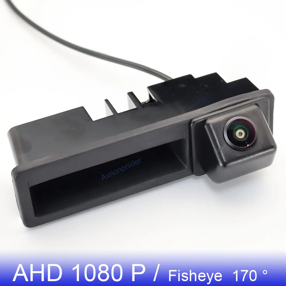 

For Audi A3 S3 RS3 8P 2003~2013 A4 S4 RS4 B6 B7 2003~2008 AHD 1080P 170° FishEye Vehicle Truck Handle Rear View Camera HD