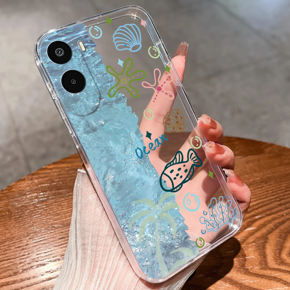 Cartoon Sweet Bowknot Antifouling Anti-Drop Clear Protective Case