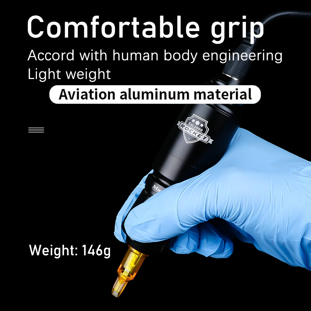 Rocket Mini Tattoo Pen Rotary Gun Motor Machine For RCA Socket Tattoo Battery Power For Permanent Makeup Supplies tattoo supplies tattoo kit tattoo pen tattoo motor