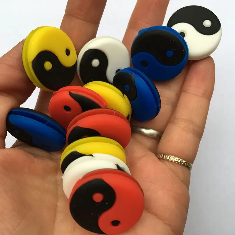 10 pcs multicolor Tai Ji tennis shock absorber To reduce tennis racquet vibration Dampener