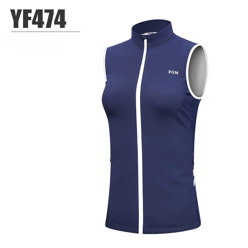 PGM Golf Women's Vest Autumn Winter Warm Clothing Sports and Leisure Fashion Ultra Lightweight Sports Lady Top YF474