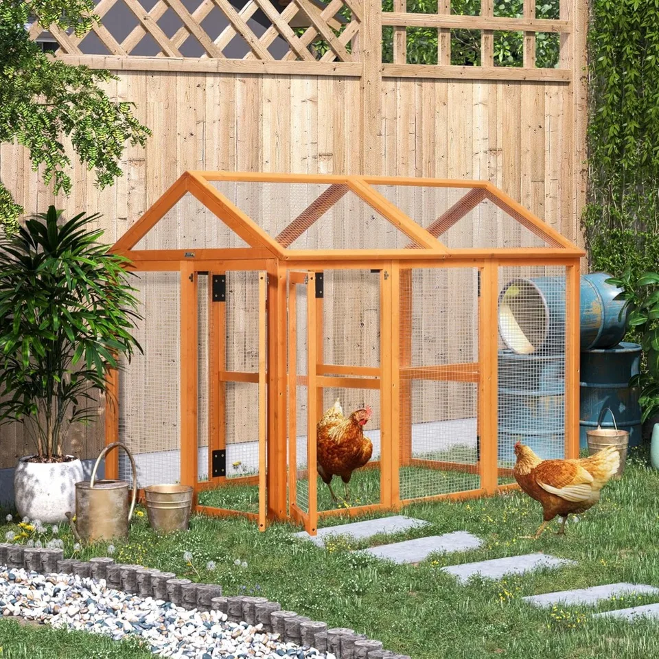 Large Wooden Chicken Coop with Modular Design