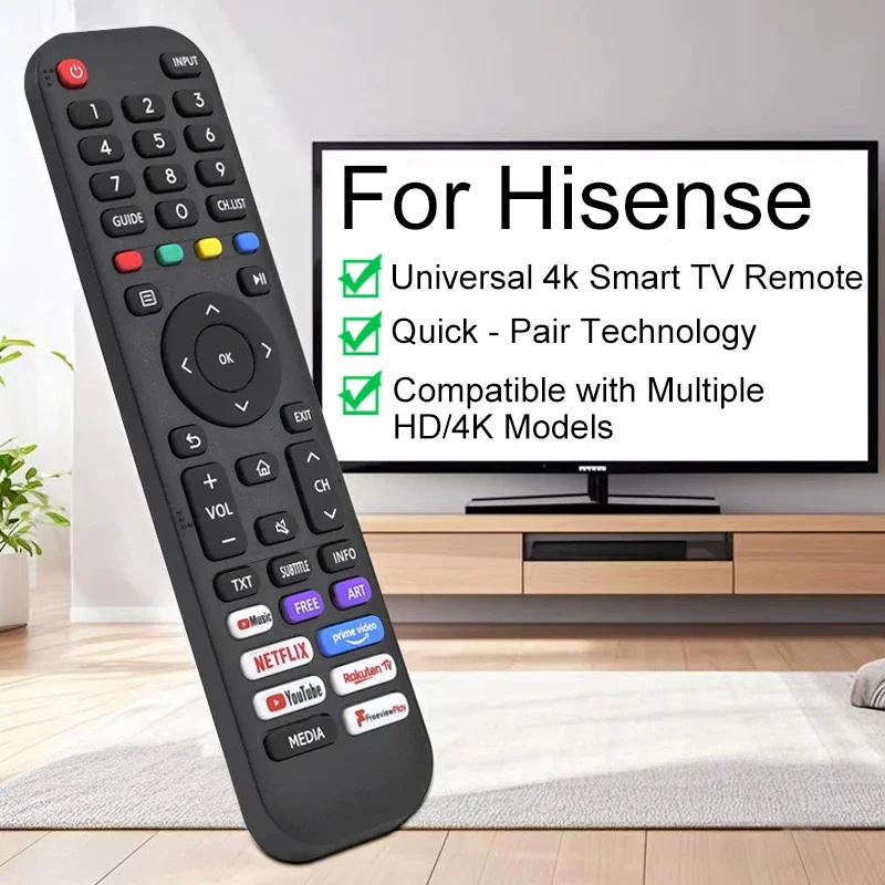 Infrared Smart TV Remote for 4K UHD Android TVs with Netflix