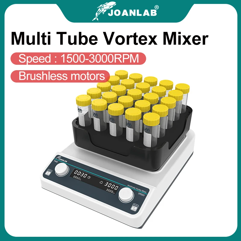 JOANLAB MultiTube Vortex Mixer MultiSample Shaker Lab Equipment