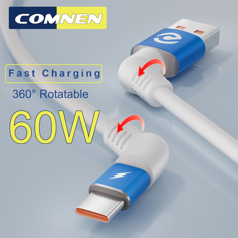  COMNEN Type C to USB A/Type C Cable Cable Usb Type c For iPhone iPad PD 60W QC 3.0 High speed charging cable For Xiaomi Samsung 