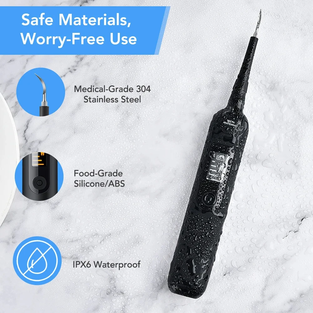 Xiaomi MIJIA Sonic Dental Scaler Tartar Eliminator Scraper for Cleaning Electric Tooth Dental Stone Removal Teeth Whitening Kit 6