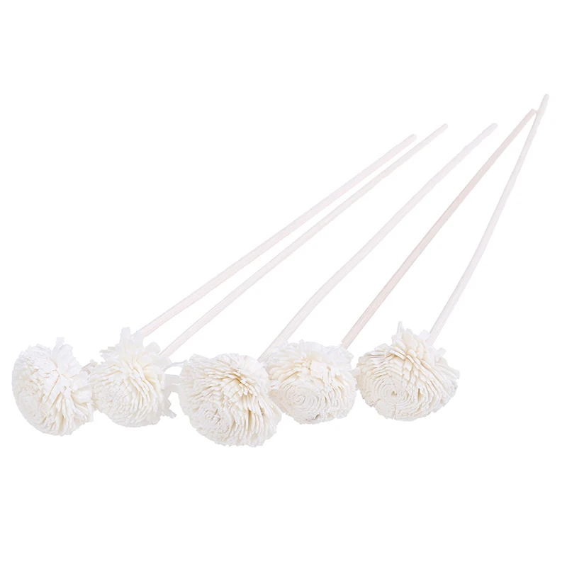5pcs 22cm Daisy Flower Rattan Reeds Fragrance Diffuser Non-fire Replacement Refill Sticks Home Decoration