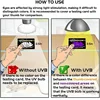 2PcsUVB Reptiles Light Lamp Bulb Test Card Amphibious Pet UVB UV Test Card Reptiles Life Detection Test Card Reptile Accessories 4