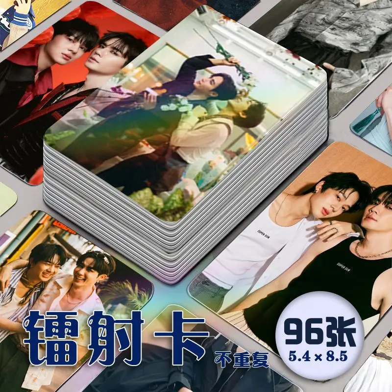 Thail Star 96pcs Zeenunew Zee New Nunew ZeeNew Couple Laser Mini Card Wallet Small Cards Fanmade Collection Birthday Gifts