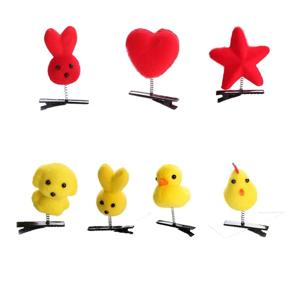 Creative Dog Duck Hair Clip Rabbit Star Chicken Barrettes Korean Style Cartoon Daily