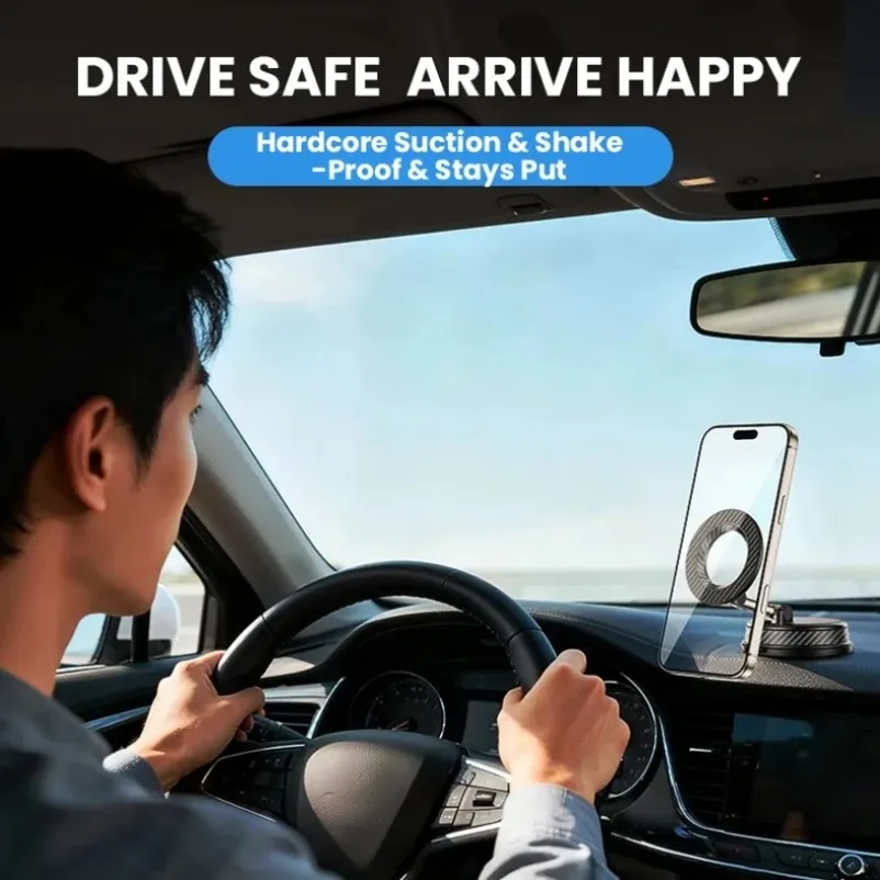 360° Rotation Vacuum Magnetic Car Phone Holder iPhone 12-17 Series