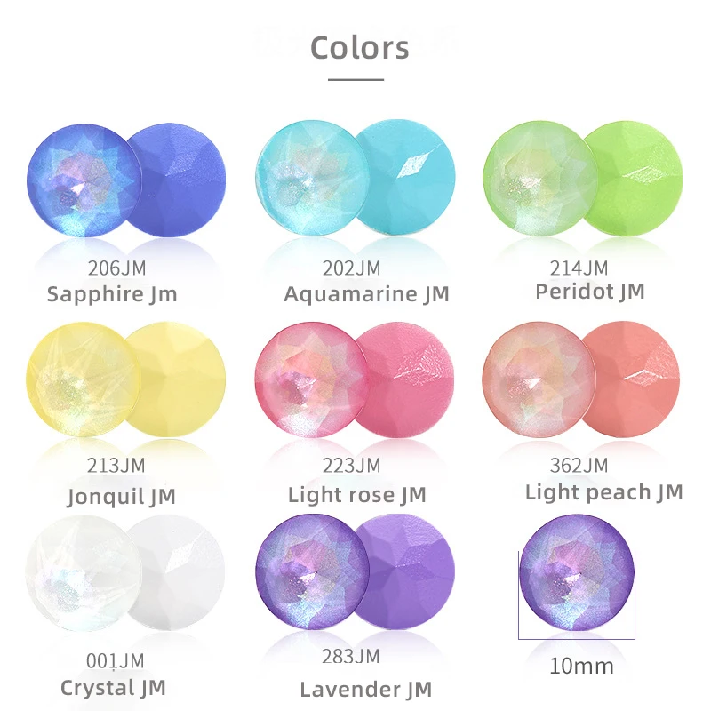 

Wholesale Gemstone Flower 1201 Aurora Rhinestone Beads Glitter Strass Fluorescence Glass Stones Pointback Nail Art Charms