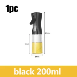 Gourmet Oil & Sauce Sprayer Bottle - Versatile Kitchen & Cooking Tool (1pc black 200ml)