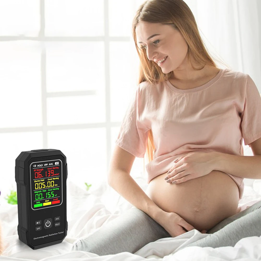 전자기 탐지기 백라이트 자기장 강도 테스터 실내외용 자기장 강도 측정기