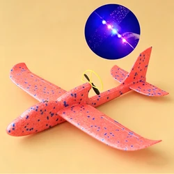 LED Light Foam Glider Toy Airplane for Kids - Outdoor Fun and Gifts for Boys (Red)