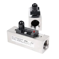 Détecteur de Débit à Piston LED pour Eau Huile et Gaz Interrupteur de Débit Réglable avec Alarme Contrôleur de Flux pour Pompe HVAC Système de Refroidissement 24VDC 220VAC 5