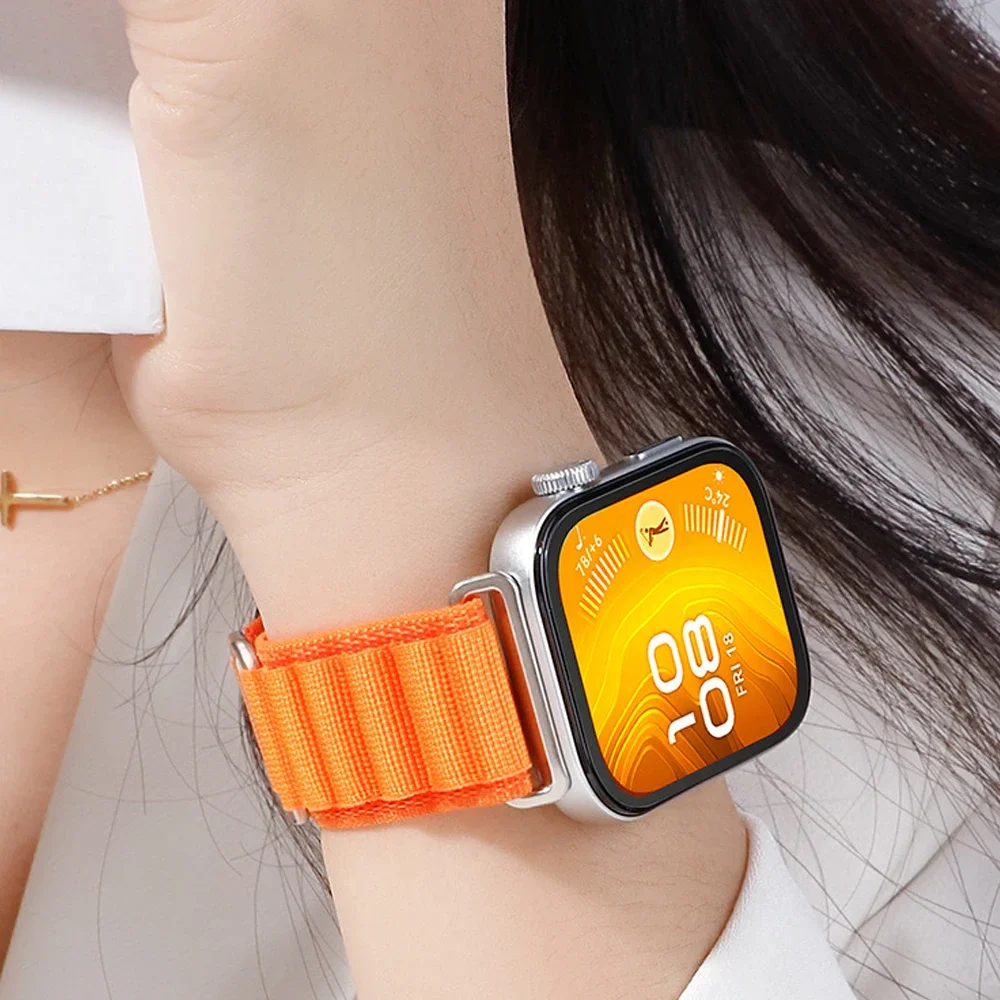 Alpine Nylon Loop Strap: Breathable Smart Wristband Bracelet