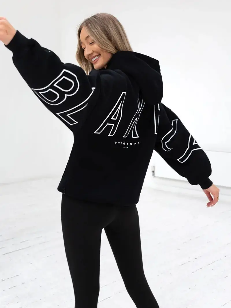 Hip-hop Harajuku High Street Trendy Brand Letter Print Oversized Hoodie Men Y2K 2025 Retro Gothic Punk Casual Sweatshirt Women