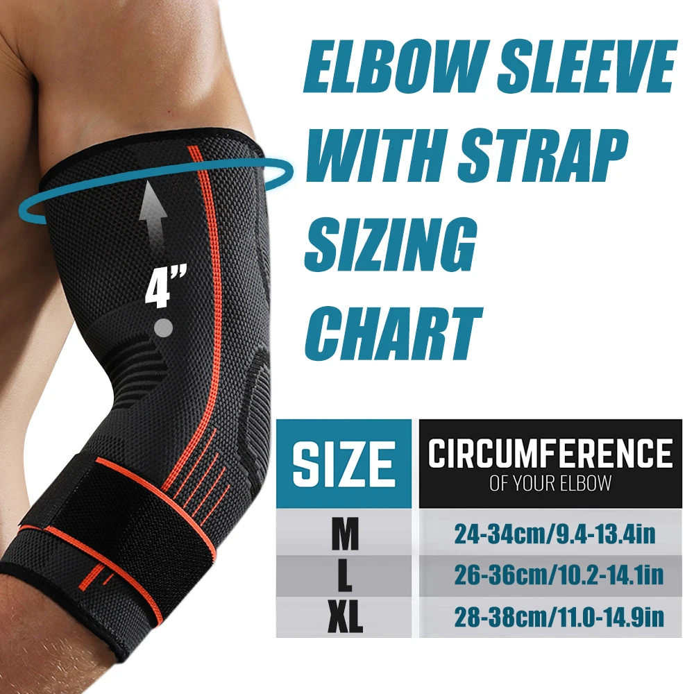 1Pcs Tennis Elbow Brace Compression Sleeves for Tendonitis Arthritis
