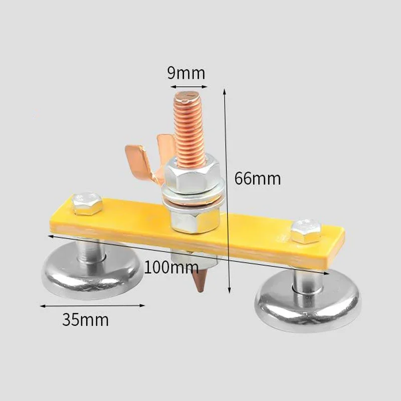 Welding Magnet Head Magnetic Welding Fix Ground Clamp Double Strong Support for Electric Ground