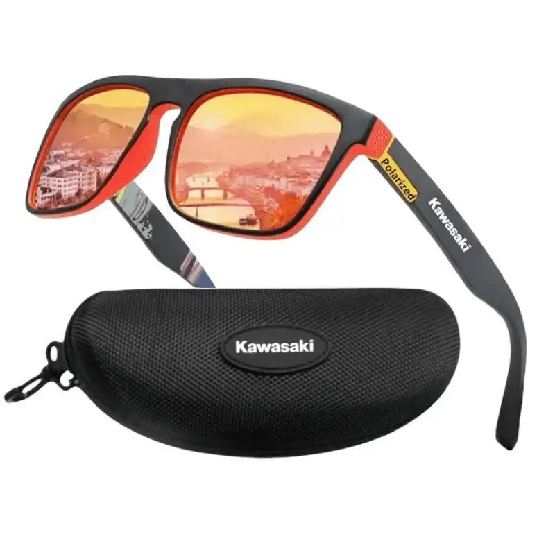 4-color Kawasaki glasses for men and women cool polarized square sunglasses outdoor sports driving fishing cycling glasses polarized sports glasses polarized glasses